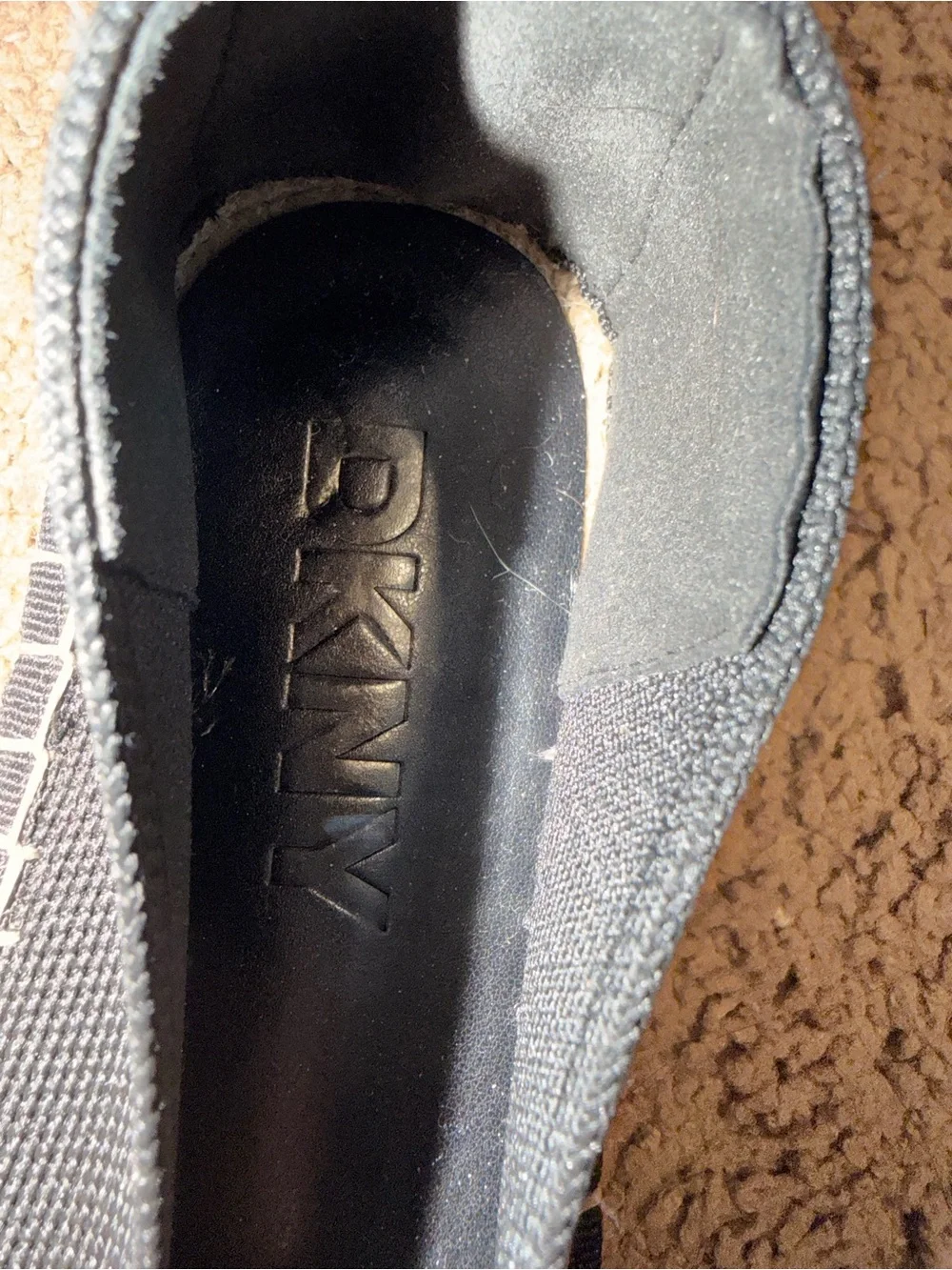 DKNY Black Espadrille Slip-On Flats | Women’s Size 8.5 | NWOT